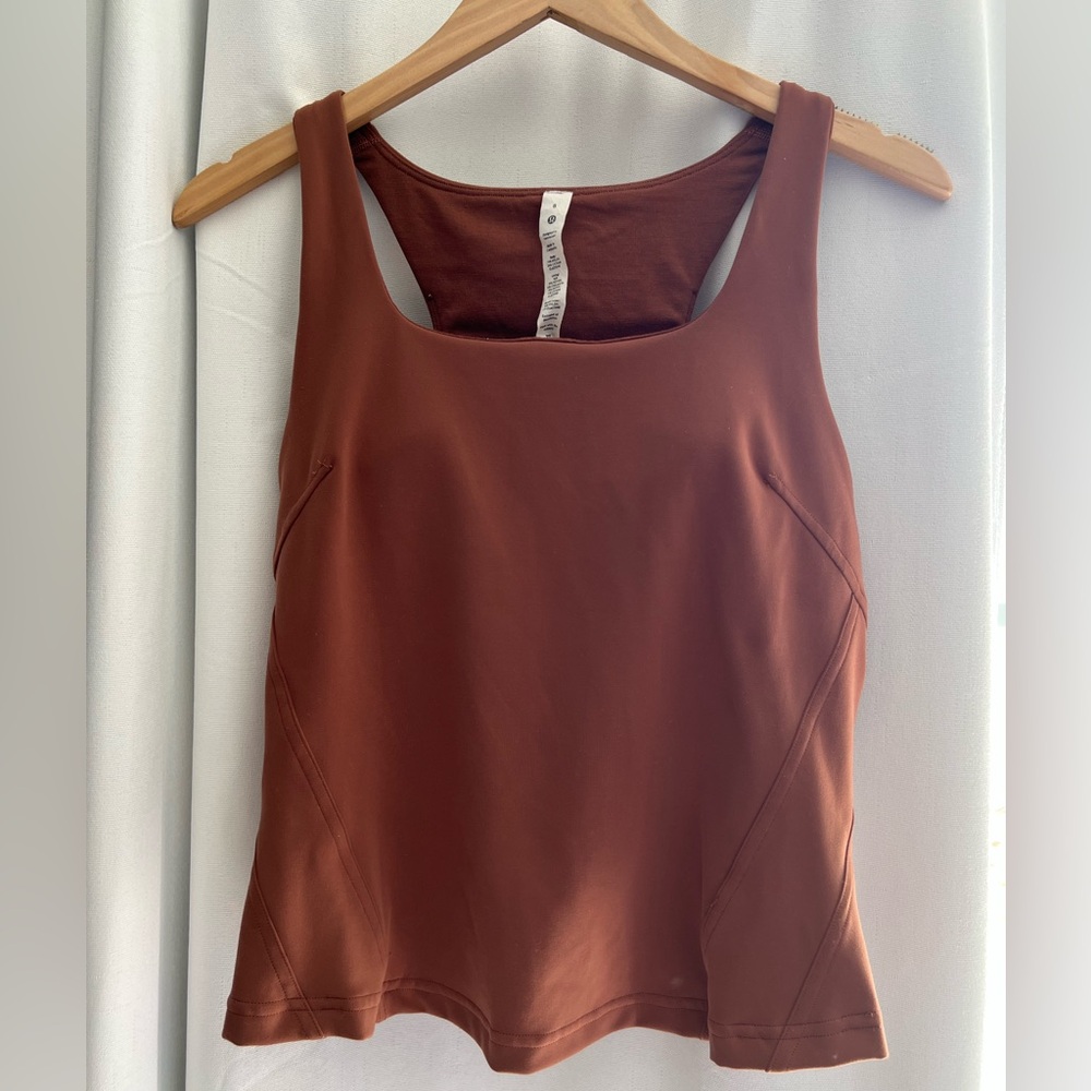 Align Tank Top w/ built in bra copper
